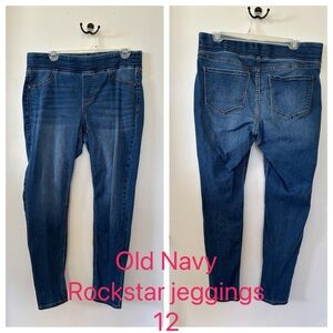 Old Navy Women's Blue Rockstar Jeggings